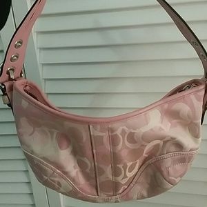 Vintage Throwback Coach Pink Shoulder Bag/Purse